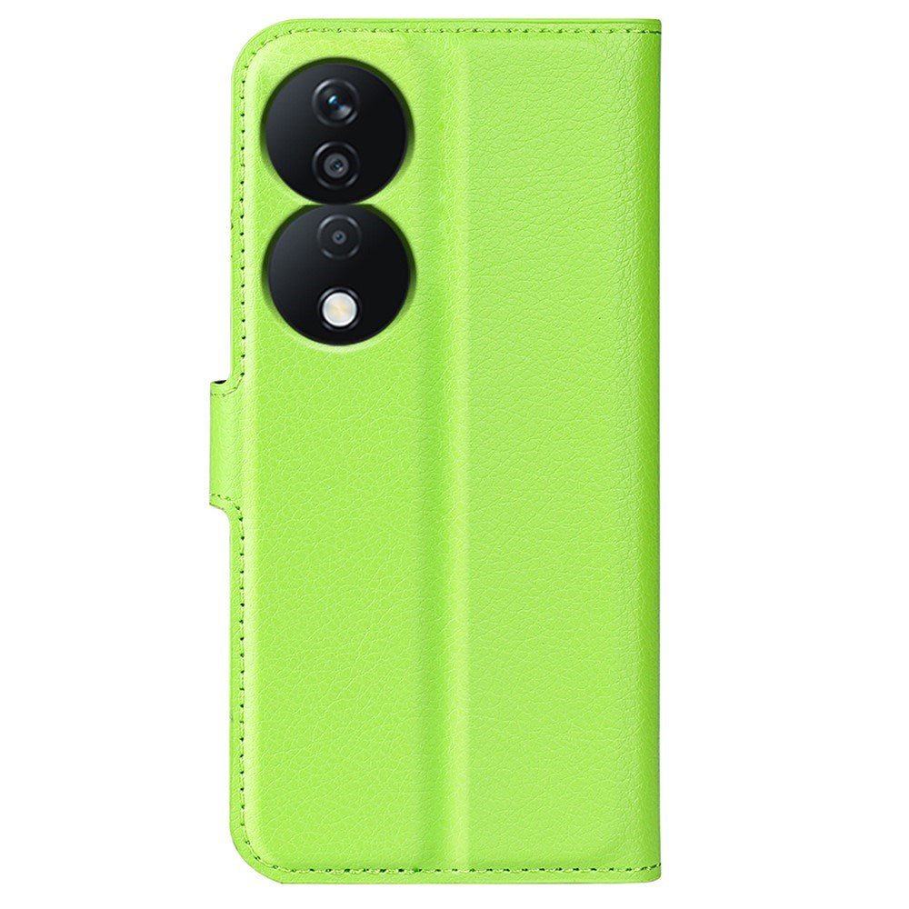 EIDERWOOD Honor X7b / 90 Smart Kunstskinn Flip Deksel m. Kortholder & Ståfunksjon - Grønn