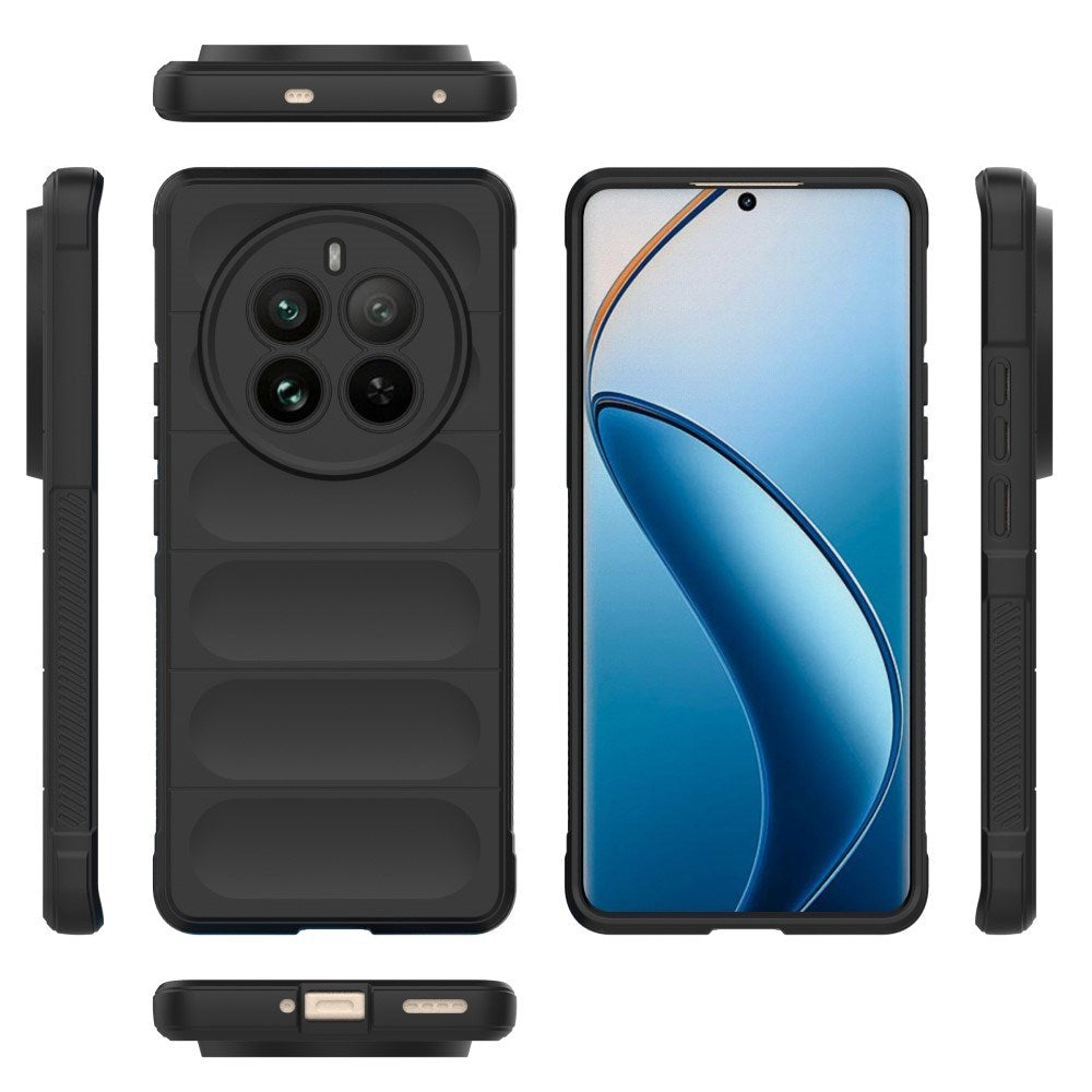 EIDERWOOD Realme 12 Pro (5G) / 12 Pro+ (5G) Fleksibelt Plastdeksel - Svart
