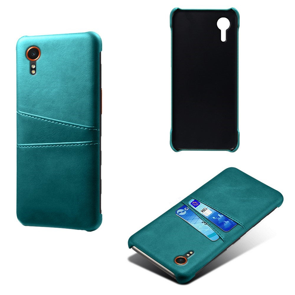 EIDERWOOD Samsung Galaxy Xcover 7 Kunstskinn Deksel med Innebygd Kortholder - Blå