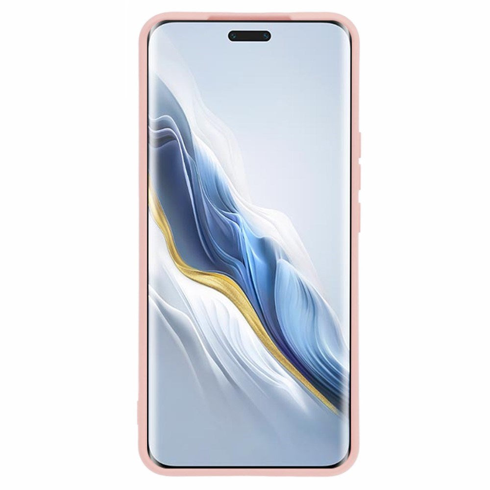 EIDERWOOD Honor Magic6 Pro 5G Deksel – Fleksibelt Plast Deksel med Fiberfôr og Presis Kamerautskjæring - Rosa