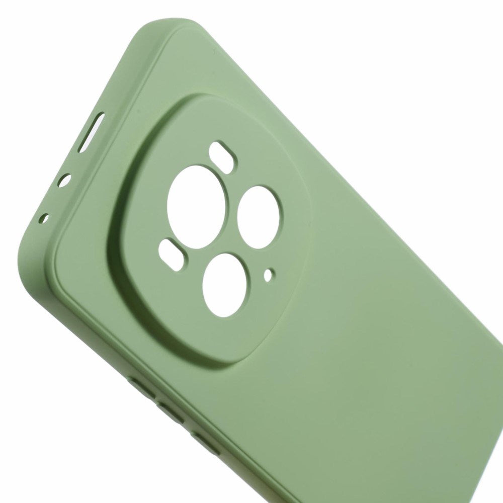EIDERWOOD Honor Magic6 Pro 5G Deksel – Fleksibelt Plast Deksel med Fiberfôr og Presis Kamerautskjæring- Lysegrønn