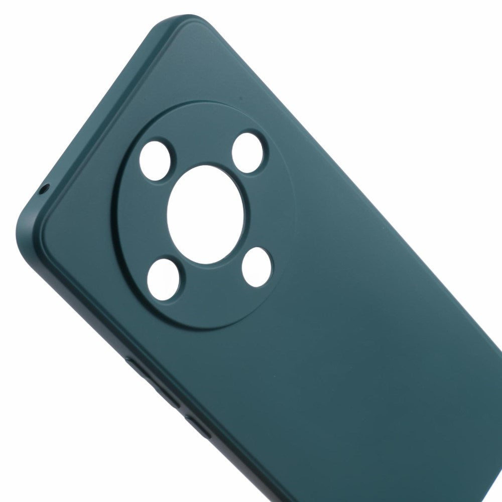 EIDERWOOD Honor Magic6 Lite 5G Deksel – Fleksibelt Plast Deksel med Fiberfôr og Presis Kamerautskjæring - Mørk Grønn