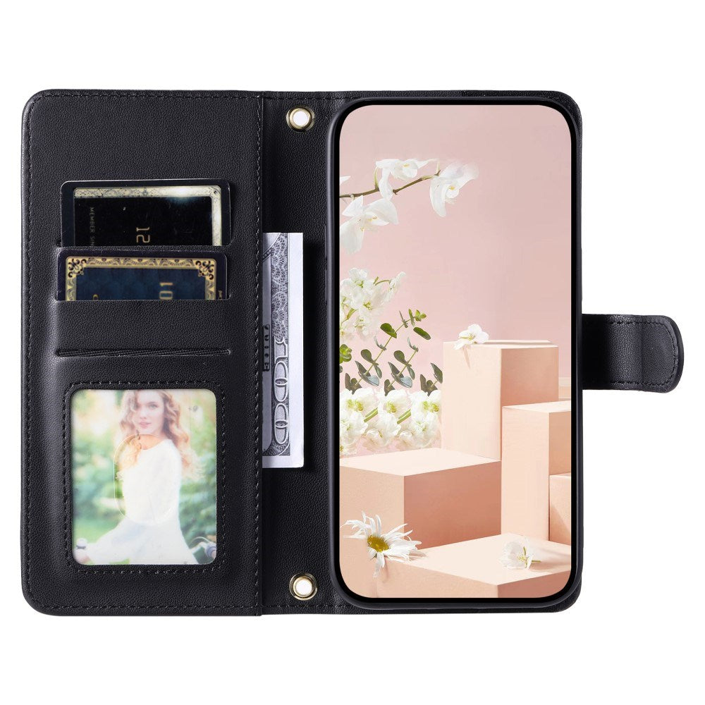 EIDERWOOD OnePlus Nord N30 SE (5G) / OPPO A79 (5G) / A2 (5G) Skinndeksel med Stropp og Veskefunksjon - Svart