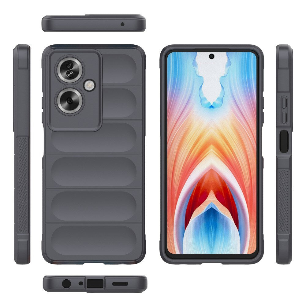 EIDERWOOD OPPO A79 (5G) / A2 (5G) Fleksibelt Plastdeksel - Grå