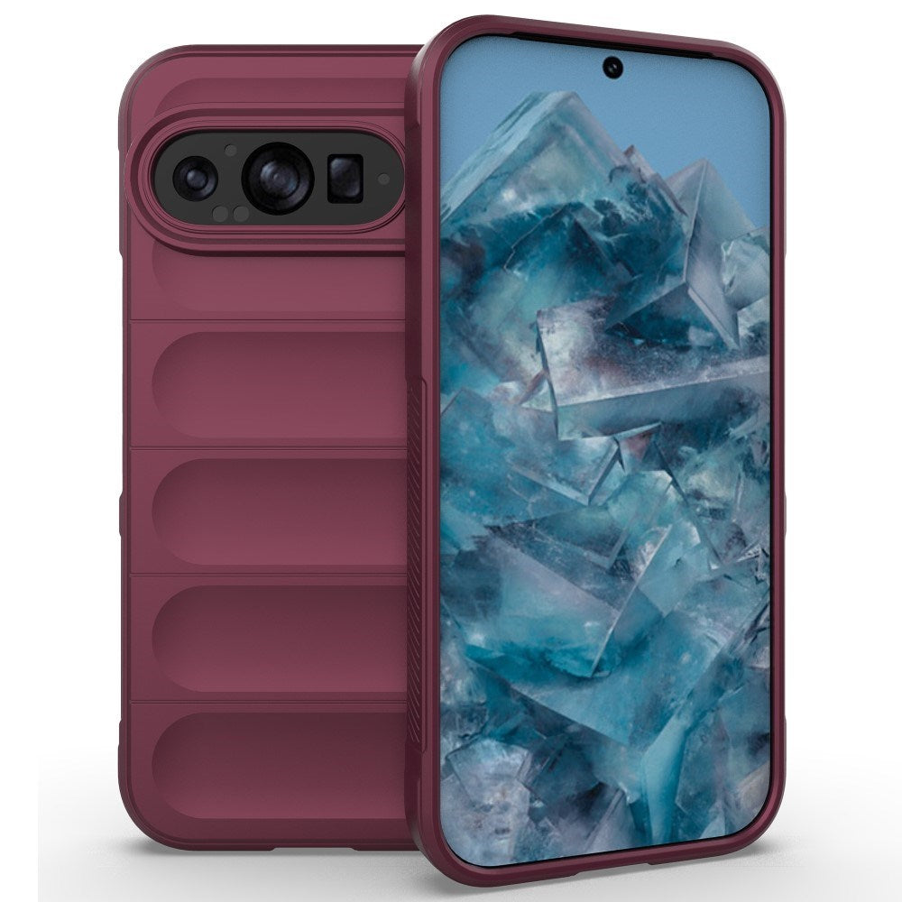 EIDERWOOD Google Pixel 9 Pro Fleksibelt Plastdeksel - Vinrød