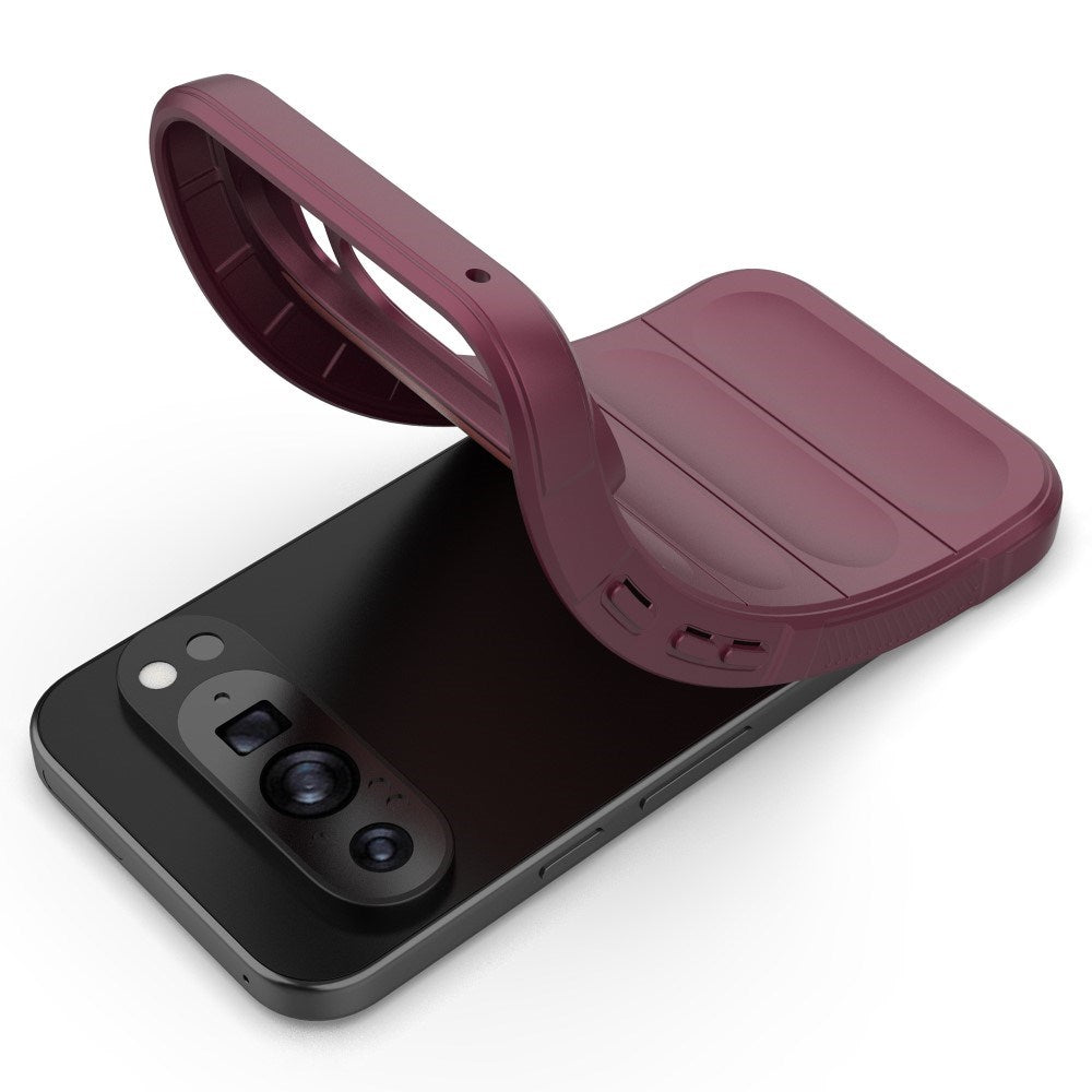 EIDERWOOD Google Pixel 9 Pro Fleksibelt Plastdeksel - Vinrød