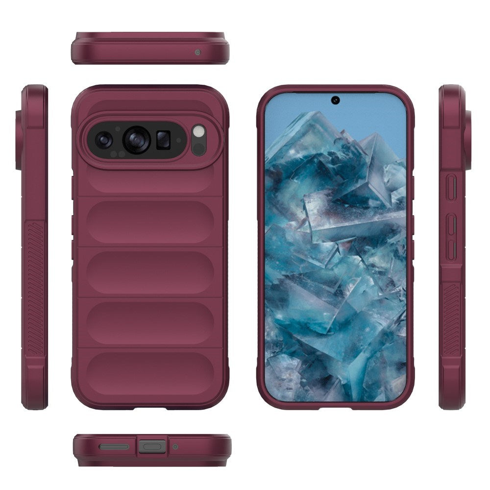 EIDERWOOD Google Pixel 9 Pro Fleksibelt Plastdeksel - Vinrød