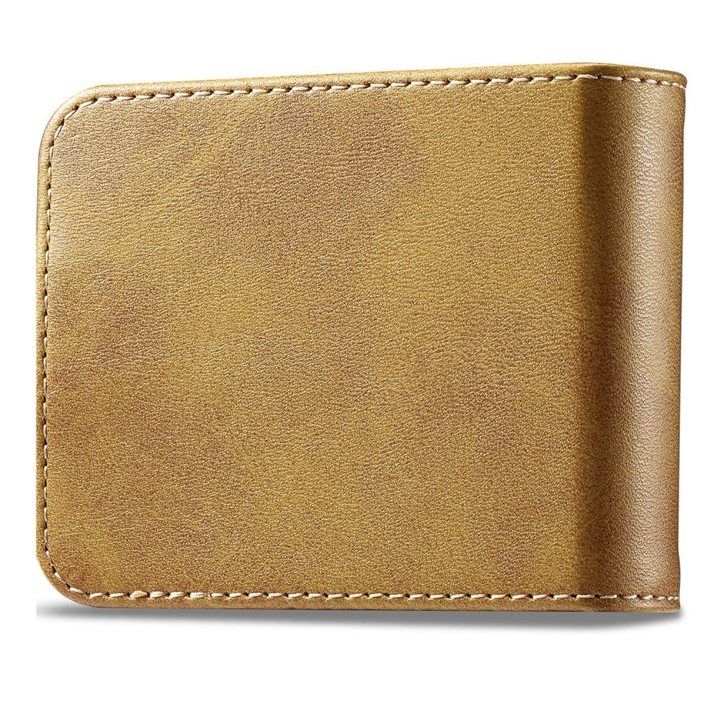 EIDERWOOD Samsung Galaxy Z Flip7 FE / Flip6 Kunstskinn Flip Deksel m. Kortholder & Ståfunksjon - Lys Brun
