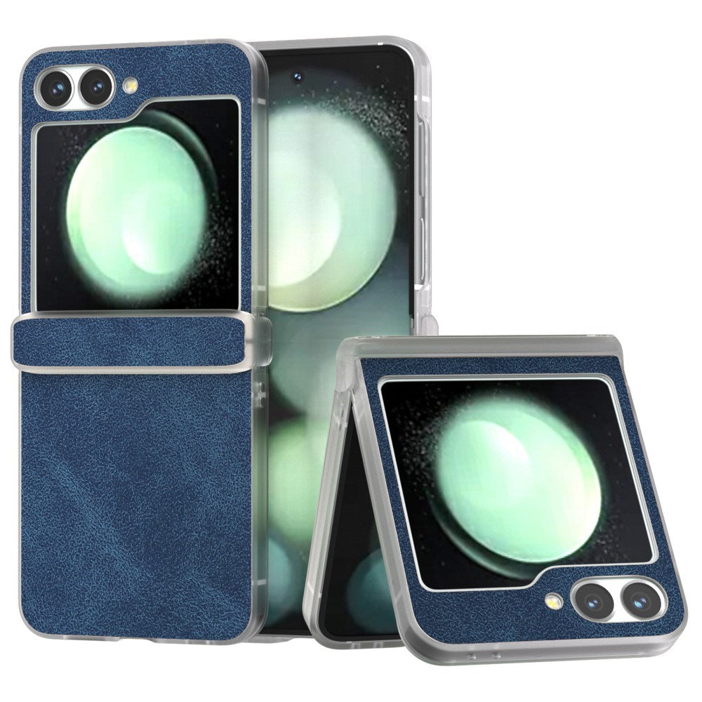 EIDERWOOD Samsung Galaxy Z Flip7 FE / Flip6 Skinnkledd Plast Deksel - Blå