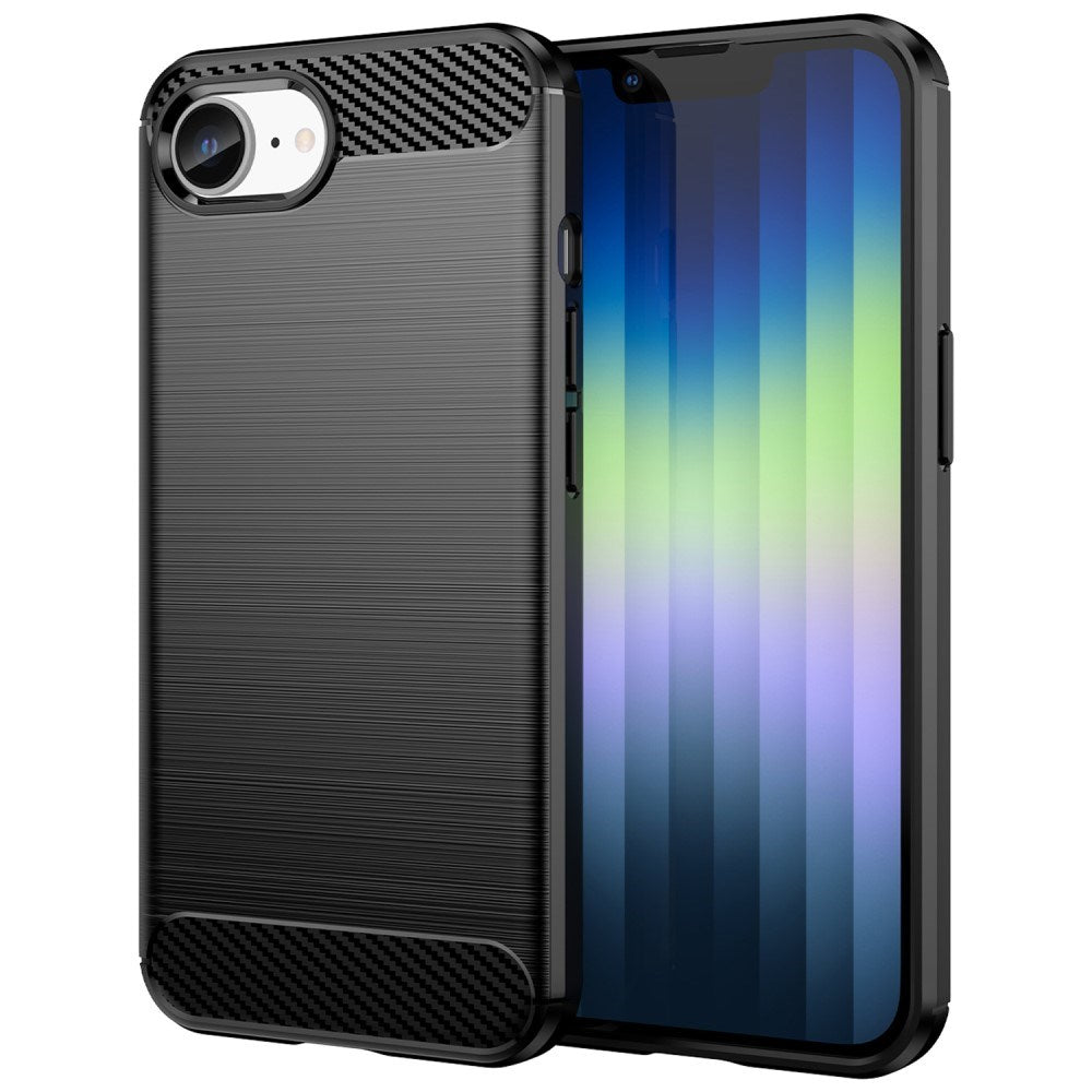 EIDERWOOD iPhone 17e / 16e Brushed Carbon Deksel - Svart