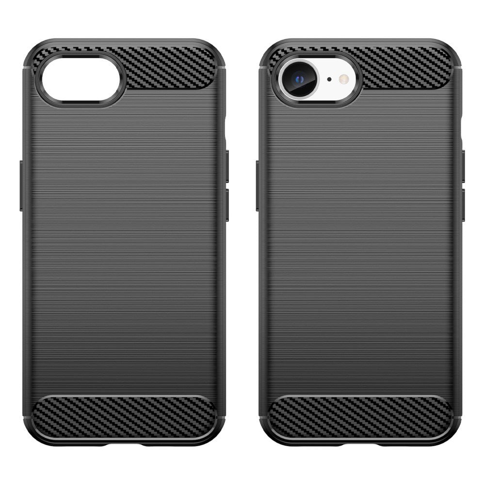 EIDERWOOD iPhone 17e / 16e Brushed Carbon Deksel - Svart