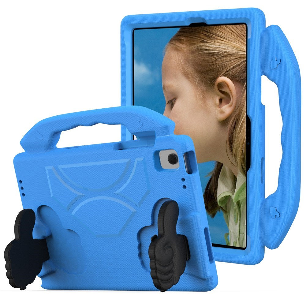 Samsung Galaxy Tab A11+ (Plus) / A9+ (Plus) EIDERWOOD Barn Deksel - Thumb Stativfunksjon Deksel - Blå