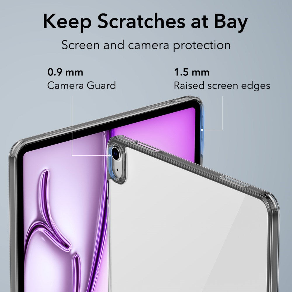 iPad Air 13" (2026 / 2025 / 2024) ESR Hybrid Deksel - Gjennomsiktig