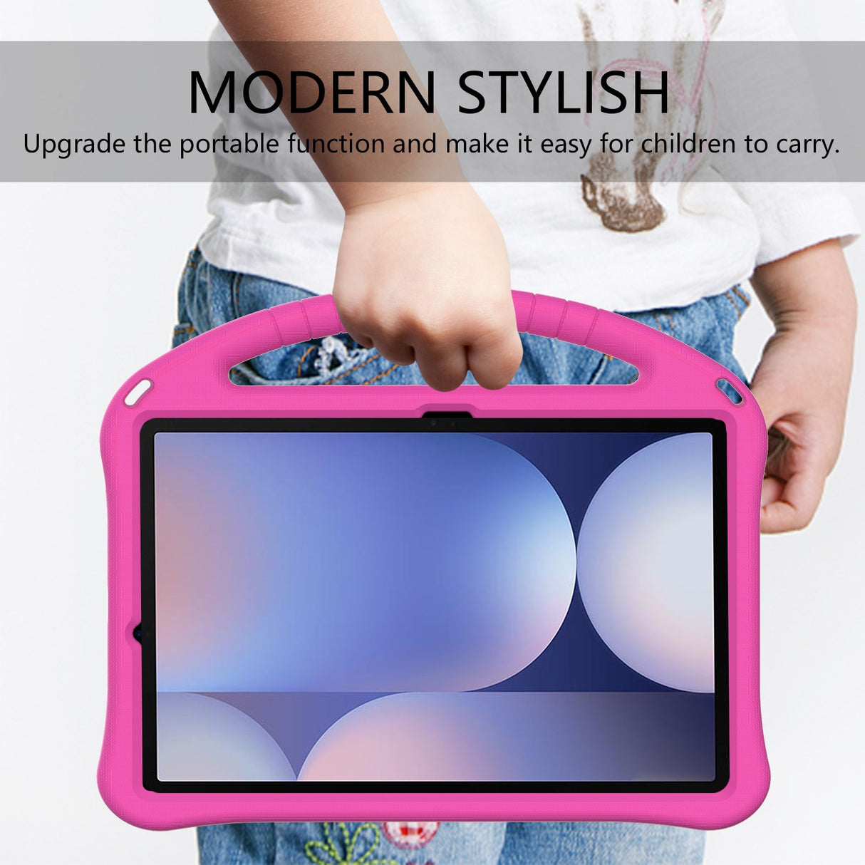 EIDERWOOD Samsung Galaxy Tab S10+ Barneskrin med Kickstand - Pink