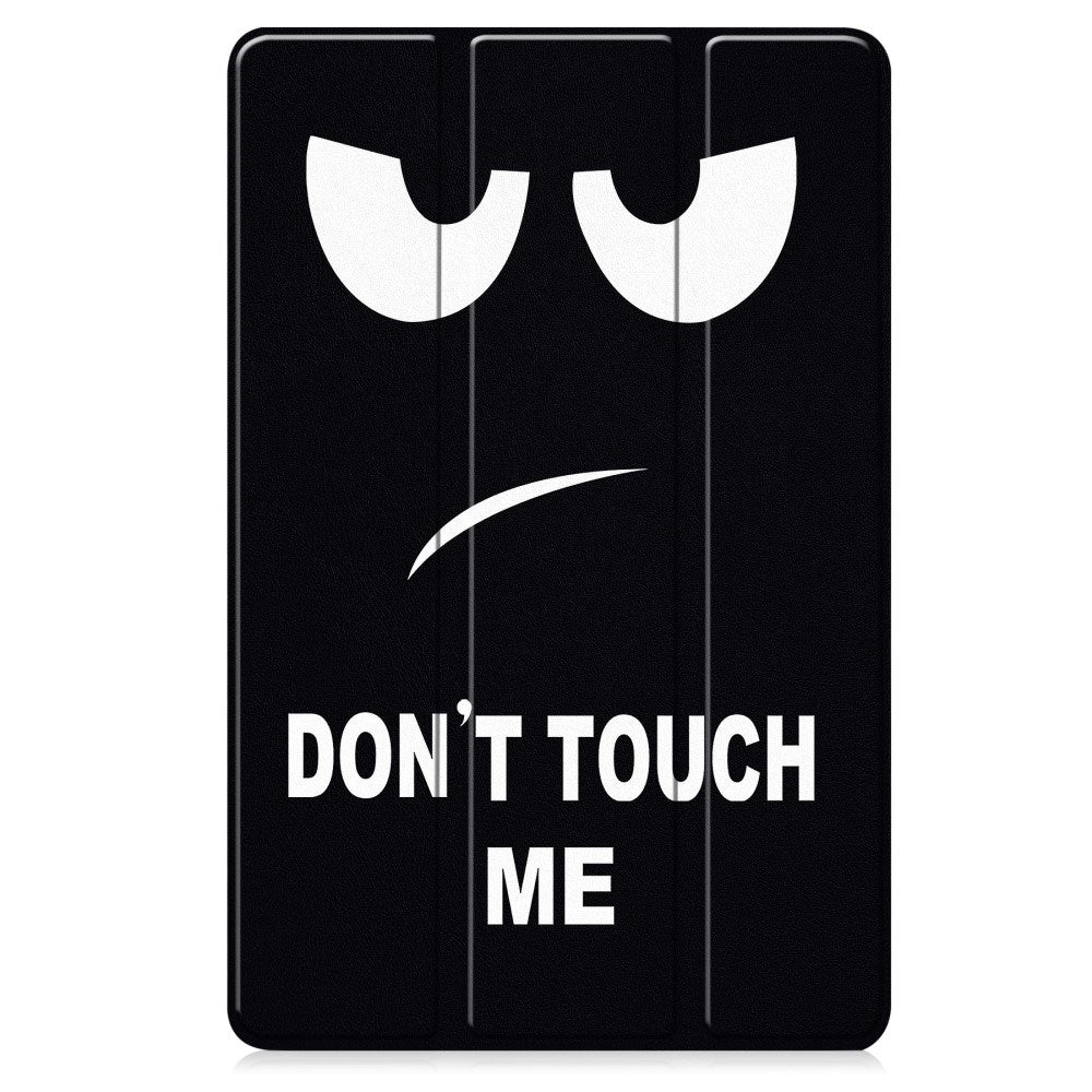 EIDERWOOD Lenovo IdeaTab Pro Tri-Fold Kunstskinn Flip Deksel m. Mønster - Don't Touch Me