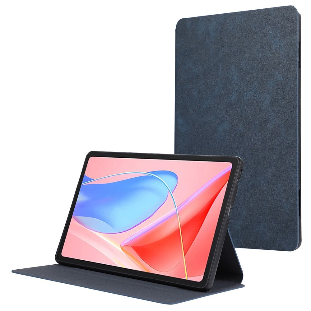 EIDERWOOD Lenovo Tab 10.1" Kunstskinn Flip Deksel med Stativ - Mørk Blå