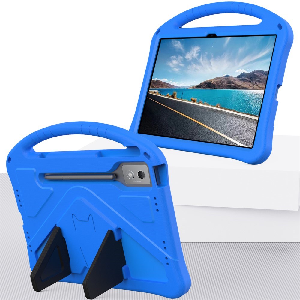 EIDERWOOD Lenovo Idea Tab Pro Anti-Drop Tablett Deksel med Håndtak og Stativfunksjon - Blå