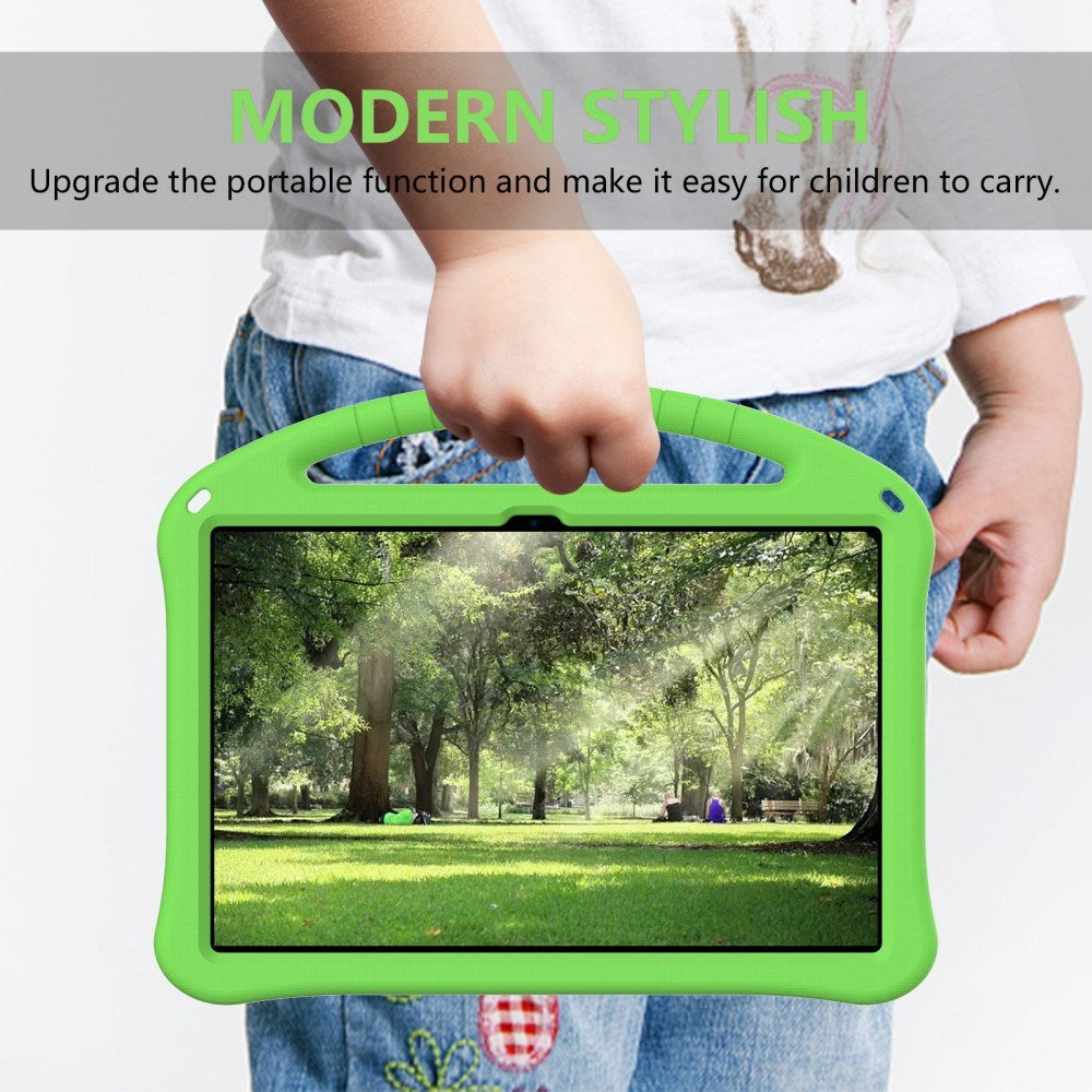EIDERWOOD Lenovo Idea Tab Pro Anti-Drop Tablett Deksel med Håndtak og Stativfunksjon - Grønn