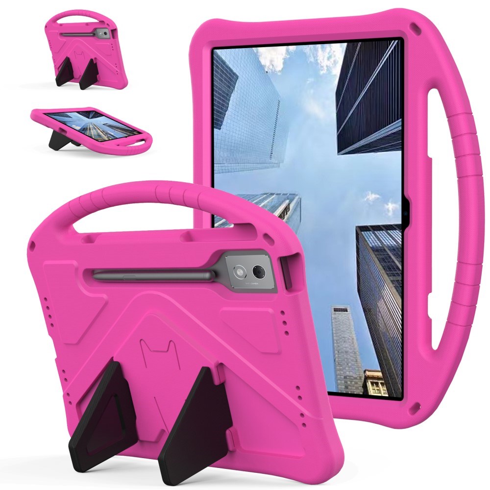 EIDERWOOD Lenovo Idea Tab Pro Anti-Drop Tablett Deksel med Håndtak og Stativfunksjon - Rosa