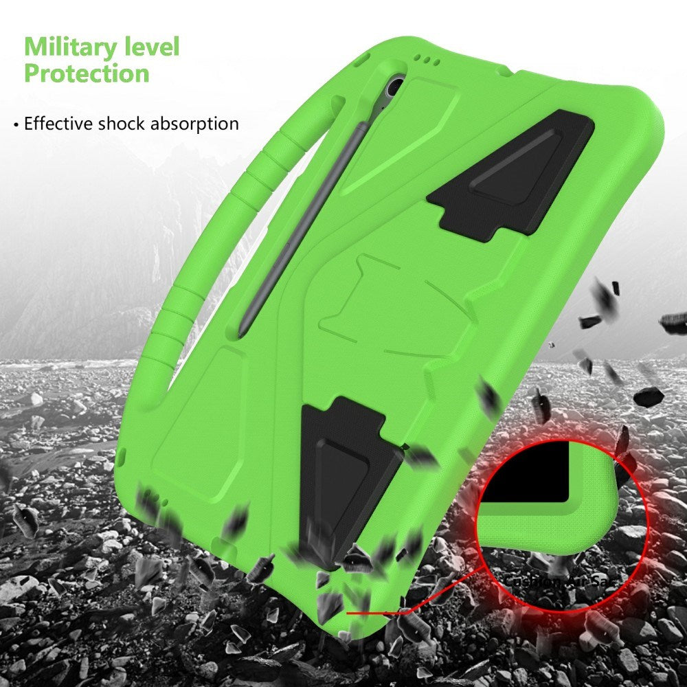 EIDERWOOD Samsung Galaxy Tab S10 FE+ (Plus) Anti-Drop Tablett Deksel med Håndtak og Stativfunksjon - Grønn