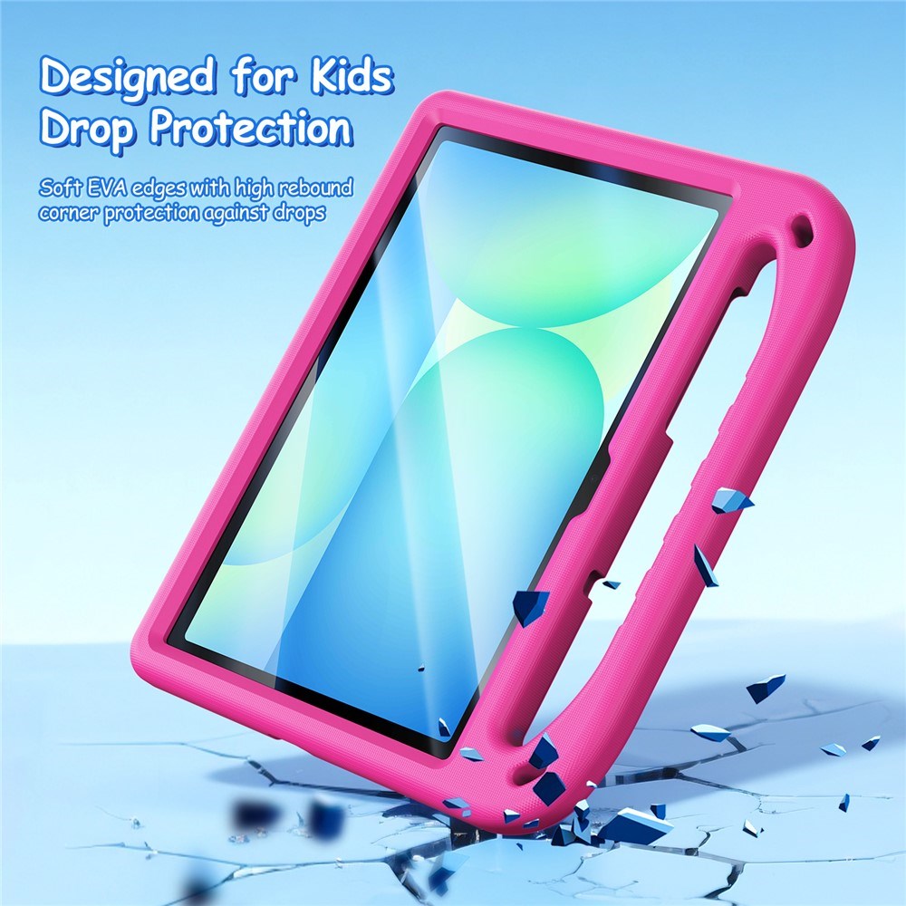 DUX DUCIS Samsung Galaxy Tab S10 Lite / S10 FE / S9 FE / S9 / S8 / S7 Barnedeksel med Stativfunksjon & Styluspennholder - Rosa