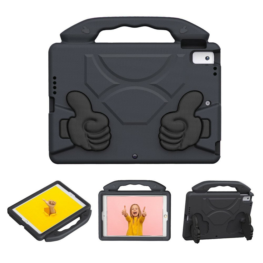 EIDERWOOD iPad 10.2" (2021 / 2020 / 2019) / Air (2019) Barn Deksel m. Thumb Kickstand - Svart