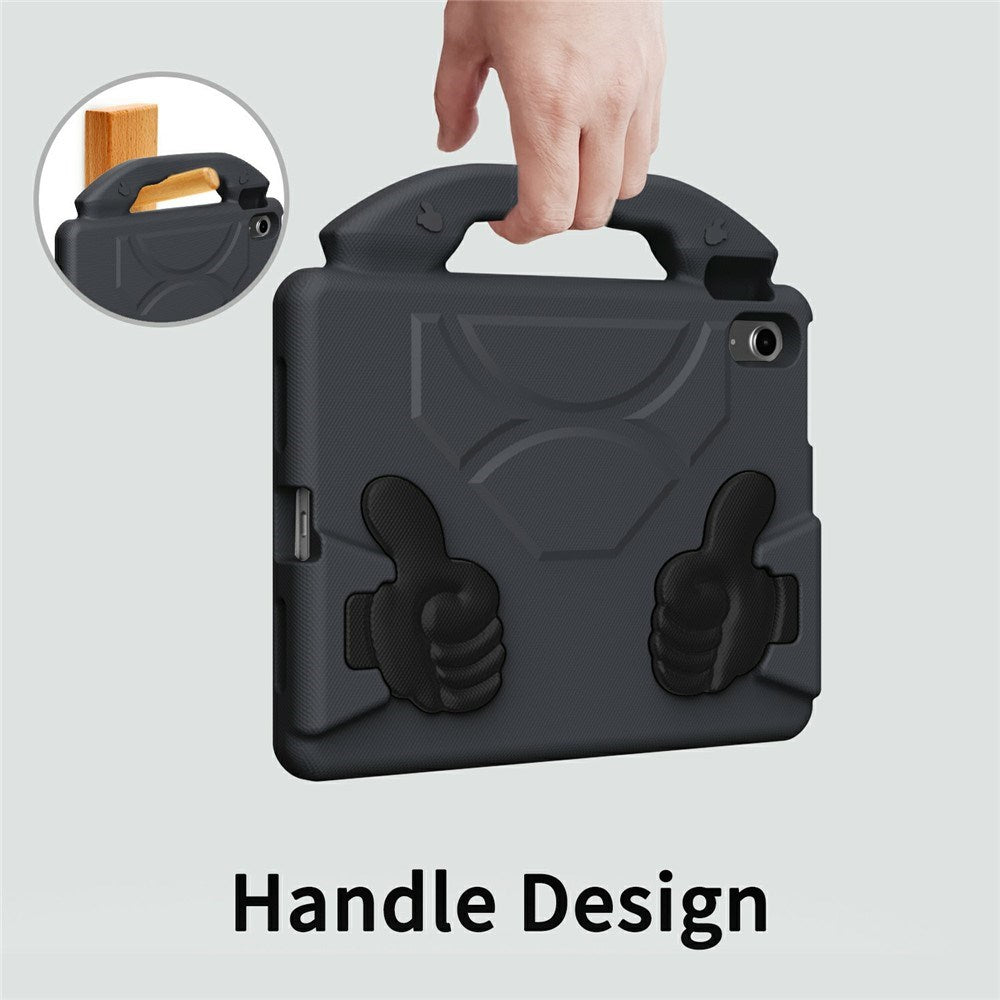 EIDERWOOD iPad Air 11" (2026 / 2025 / 2024) Barn Deksel m. Thumb Kickstand - Svart