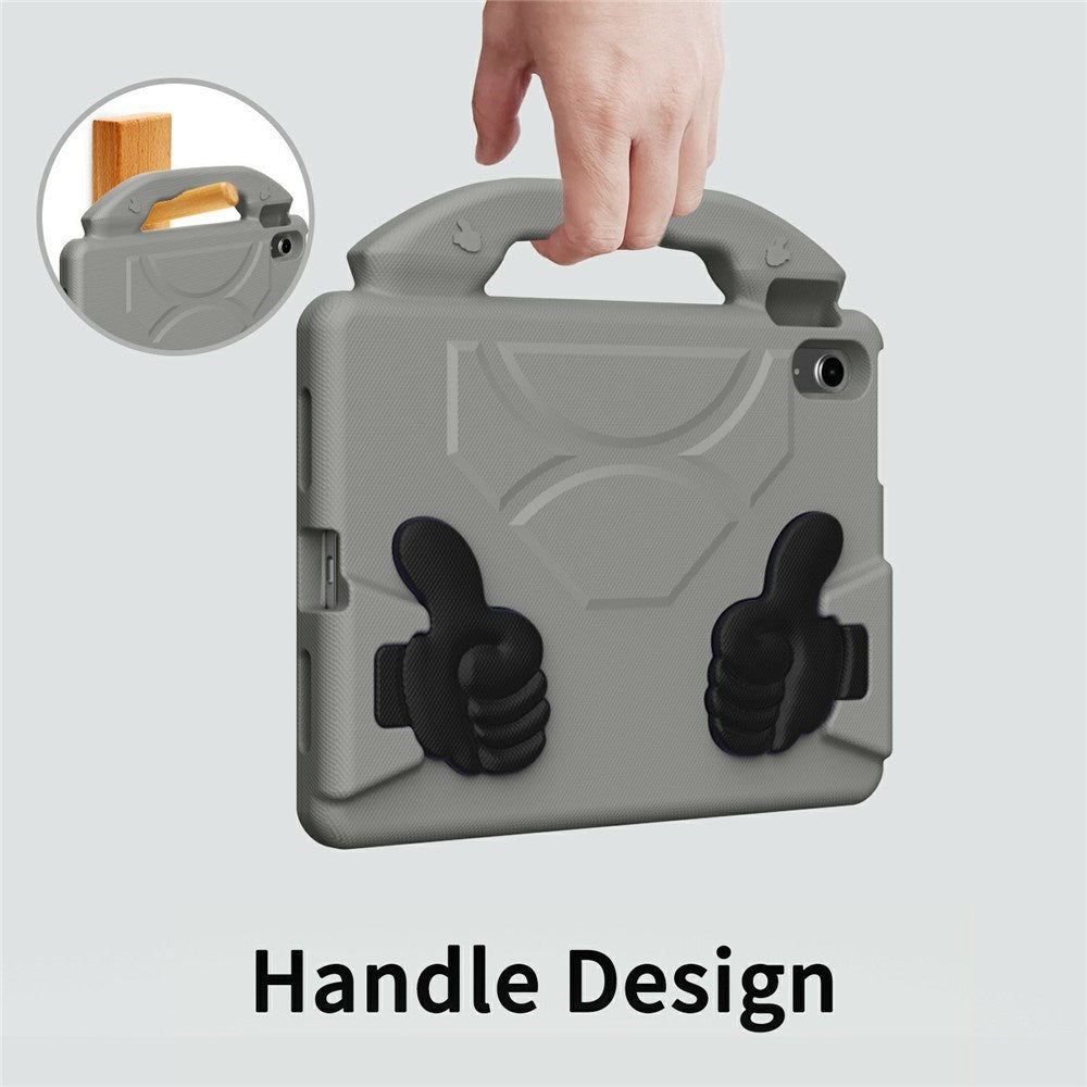 EIDERWOOD iPad Air 11" (2026 / 2025 / 2024) Barn Deksel m. Thumb Kickstand - Grå