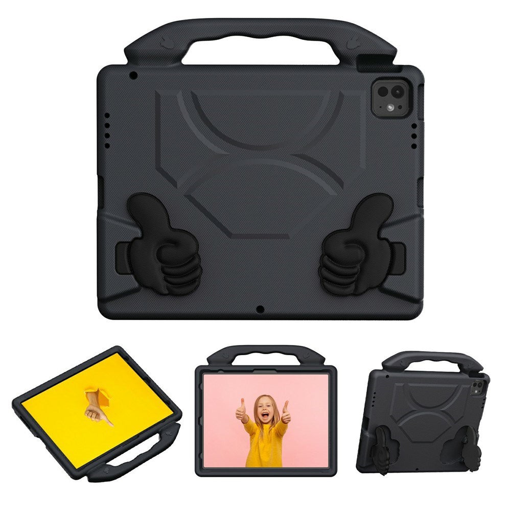 EIDERWOOD iPad Pro 12.9" (2022-2018) / Air 13" (2026-2024) / Pro 13" (2025-2024) Barn Deksel m. Thumb Kickstand - Svart
