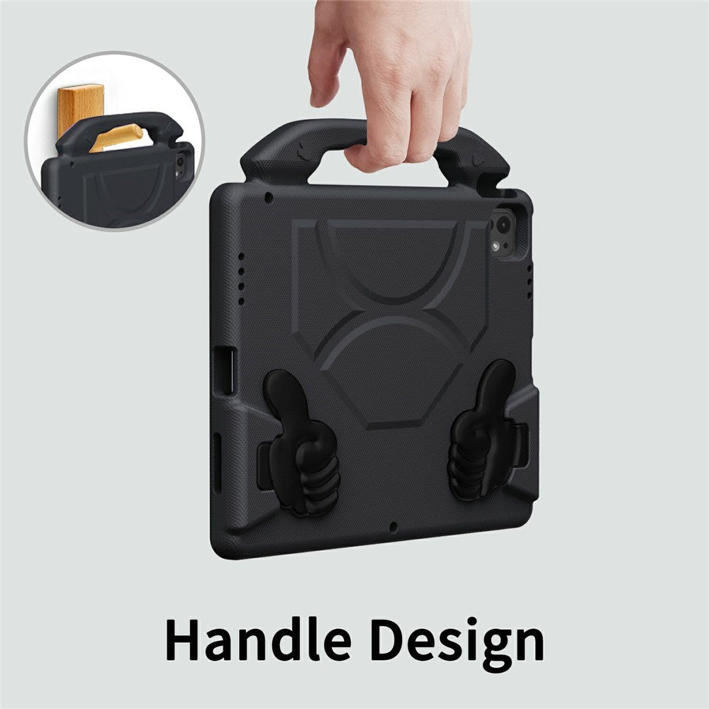 EIDERWOOD iPad Pro 12.9" (2022-2018) / Air 13" (2026-2024) / Pro 13" (2025-2024) Barn Deksel m. Thumb Kickstand - Svart