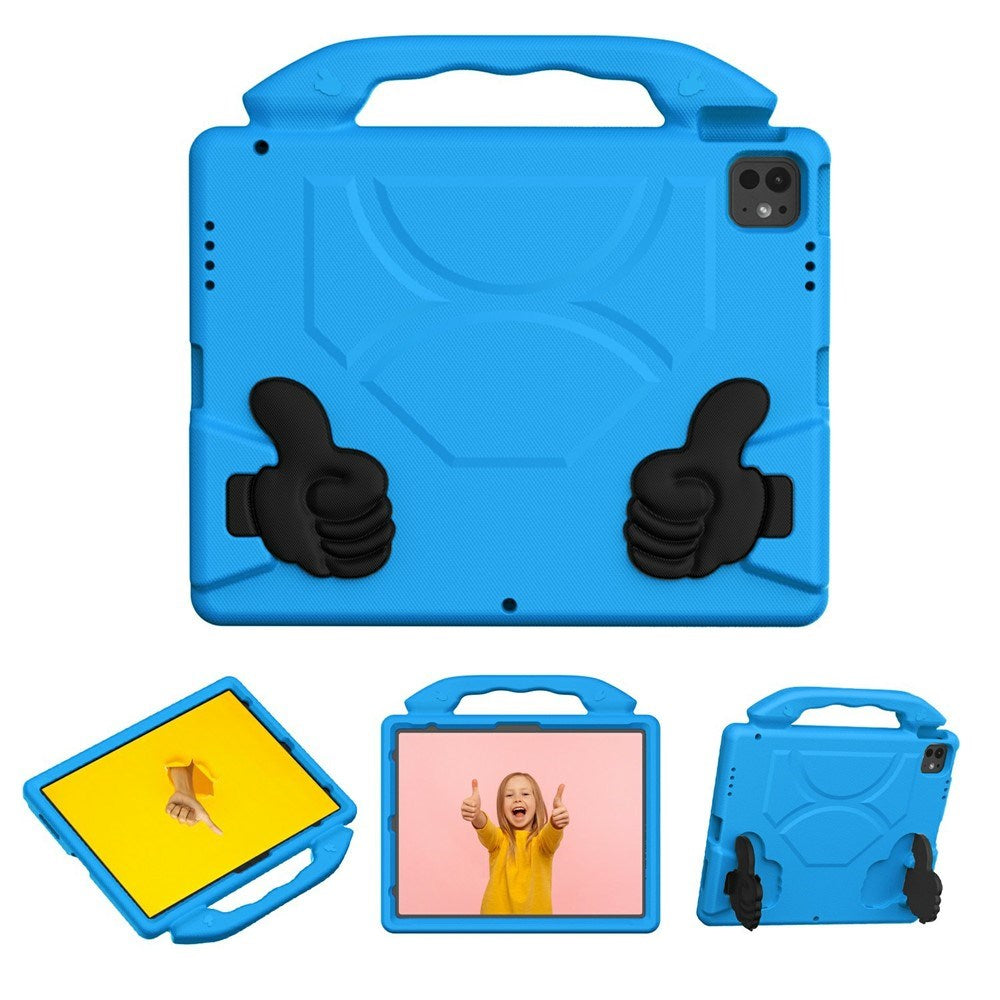 EIDERWOOD iPad Pro 12.9" (2022-2018) / Air 13" (2026-2024) / Pro 13" (2025-2024) Barn Deksel m. Thumb Kickstand - Blå