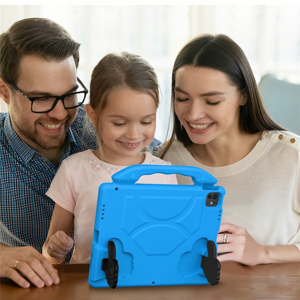 EIDERWOOD iPad Pro 12.9" (2022-2018) / Air 13" (2026-2024) / Pro 13" (2025-2024) Barn Deksel m. Thumb Kickstand - Blå