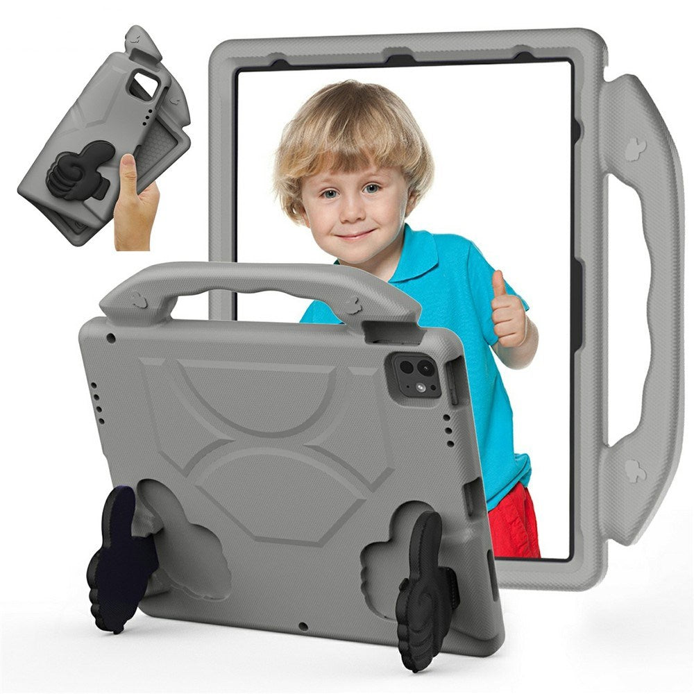 EIDERWOOD iPad Pro 12.9" (2022-2018) / Air 13" (2026-2024) / Pro 13" (2025-2024) Barn Deksel m. Thumb Kickstand - Grå