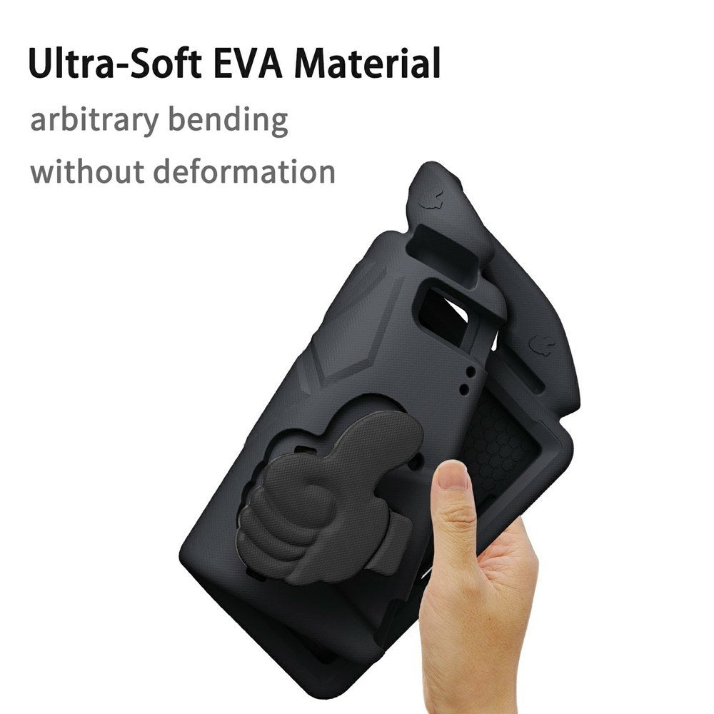EIDERWOOD iPad 9.7" (2018 / 2017) / Air 2 / Air Barn Deksel m. Thumb Kickstand - Svart