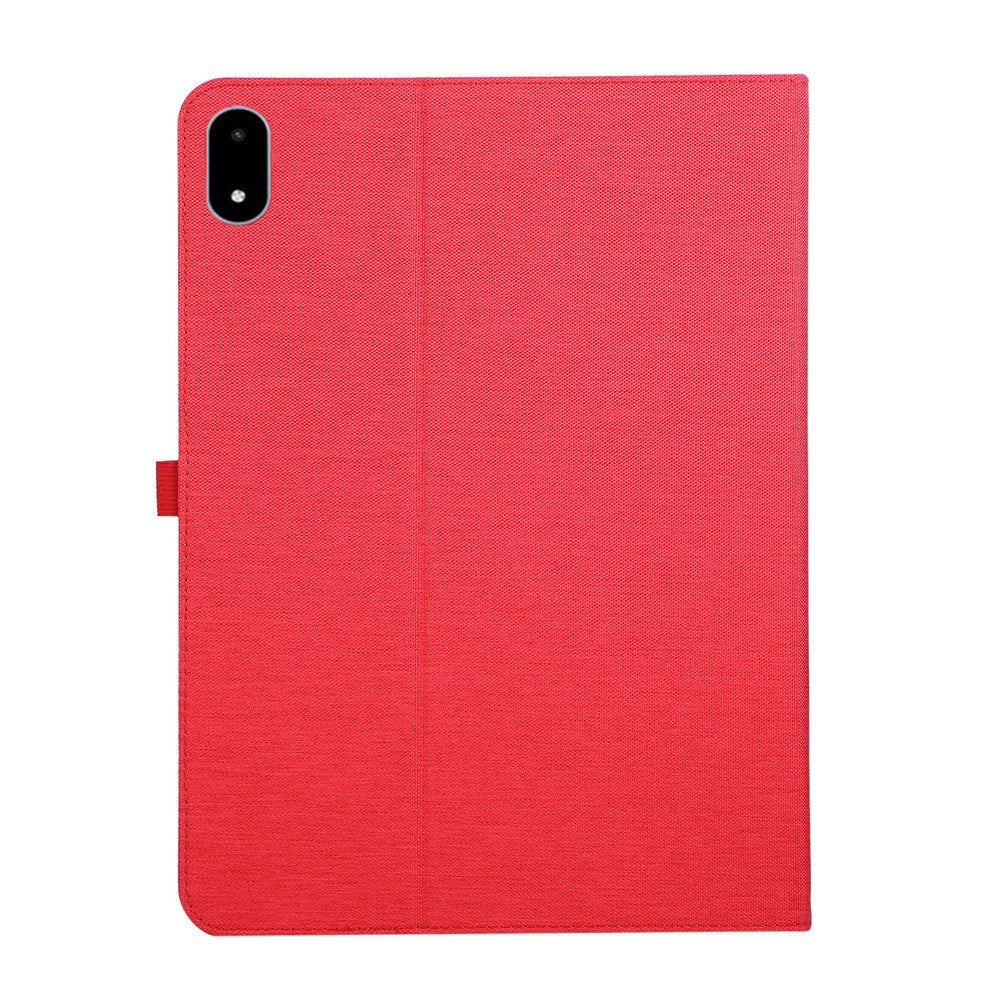 OnePlus Pad 3 Kunstskinn Flip Deksel m. Kortholder & Ståfunksjon - Rød