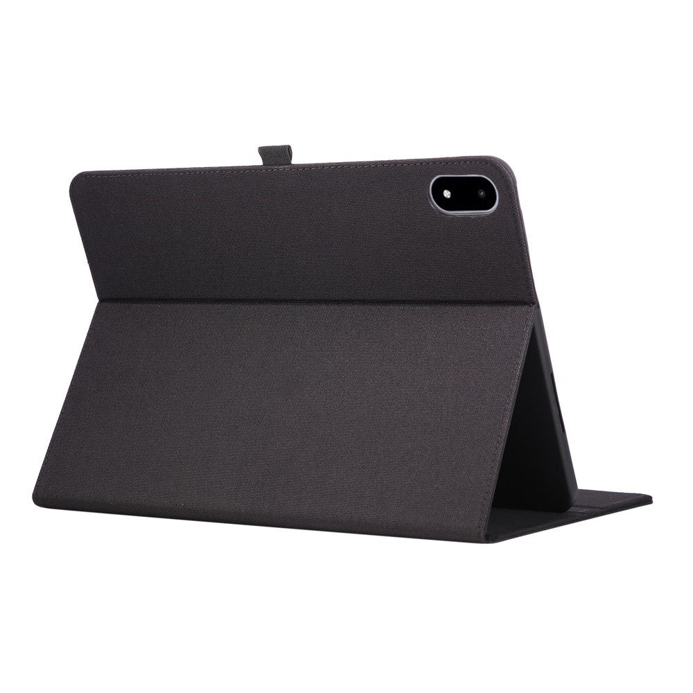 OnePlus Pad 3 Kunstskinn Flip Deksel m. Kortholder & Ståfunksjon - Svart