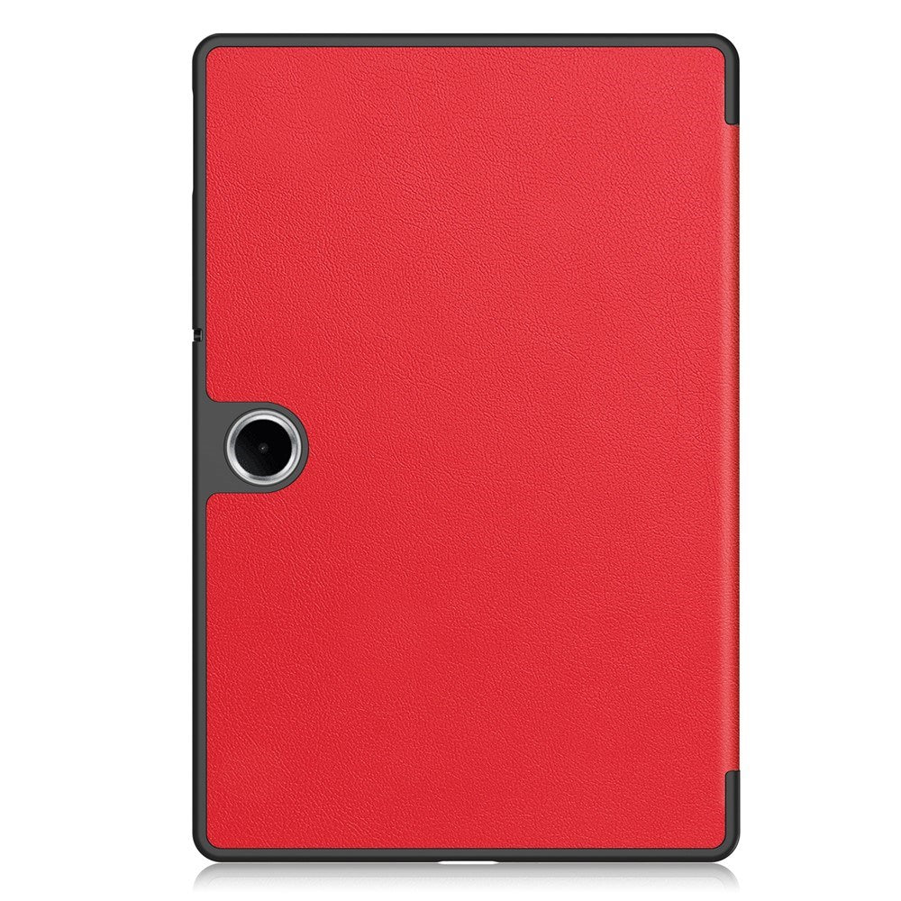 OnePlus Pad Lite EIDERWOOD Kunstskinn Flip Deksel m. Ståfunksjon - Rød