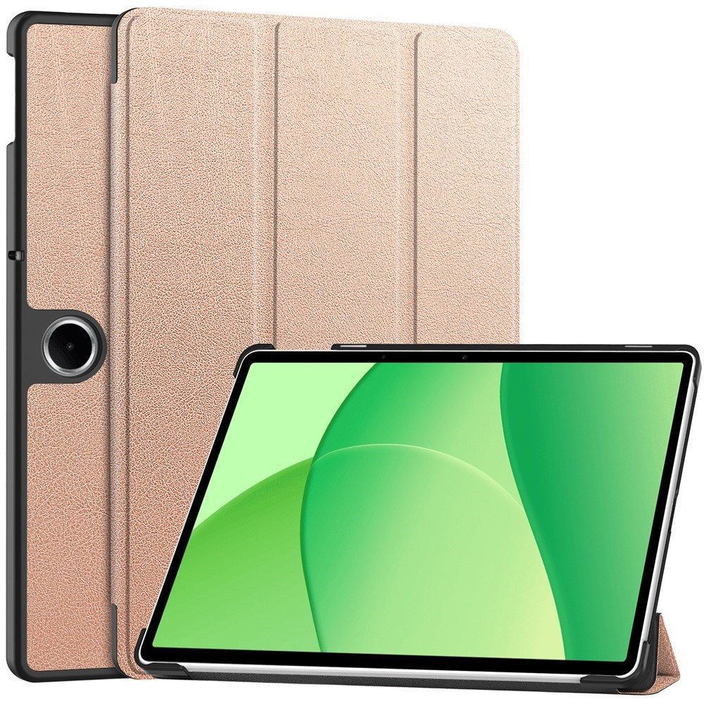 OnePlus Pad EIDERWOOD Lite Kunstskinn Flip Deksel m. Ståfunksjon - Rose Gull