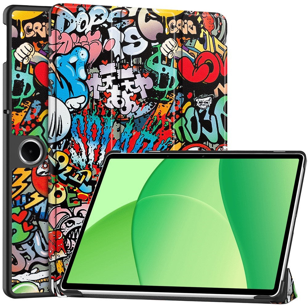 EIDERWOOD OnePlus Pad Lite Kunstskinn Flip Deksel - Graffiti