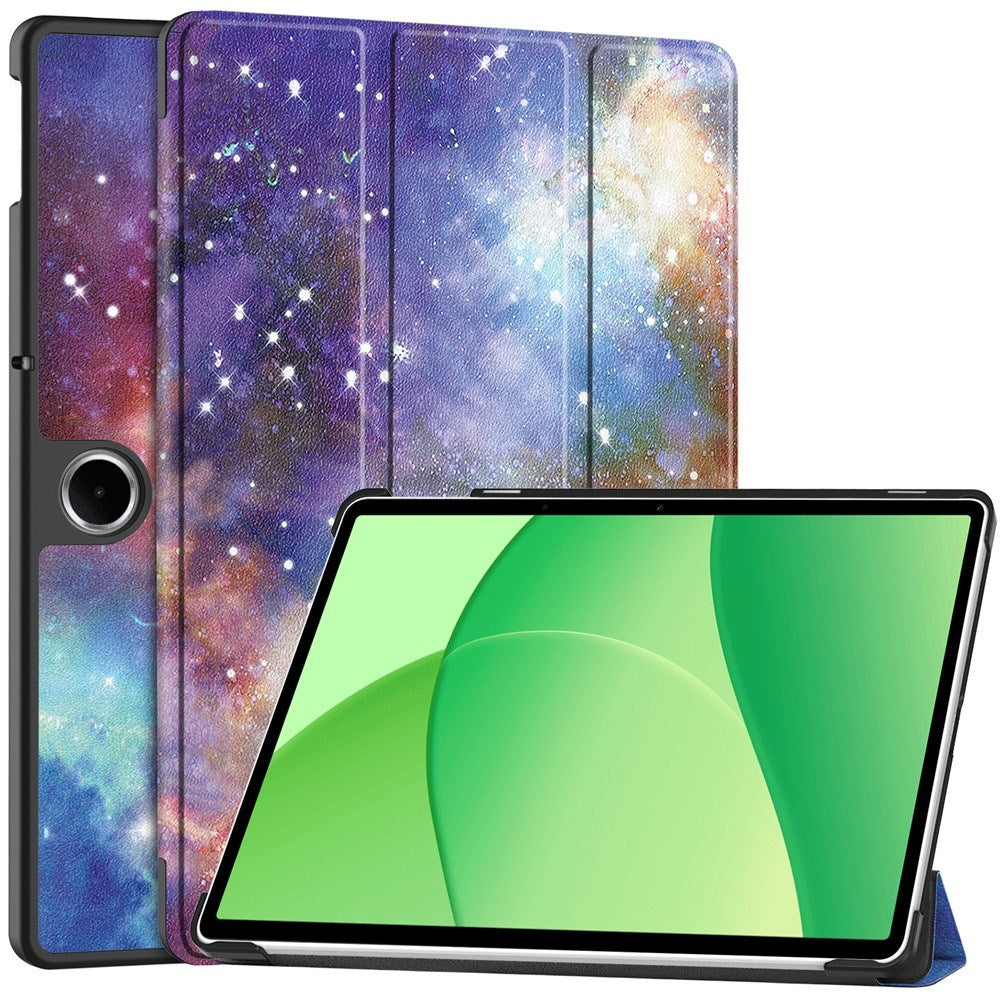 EIDERWOOD OnePlus Pad Lite Kunstskinn Flip Deksel - Galakse