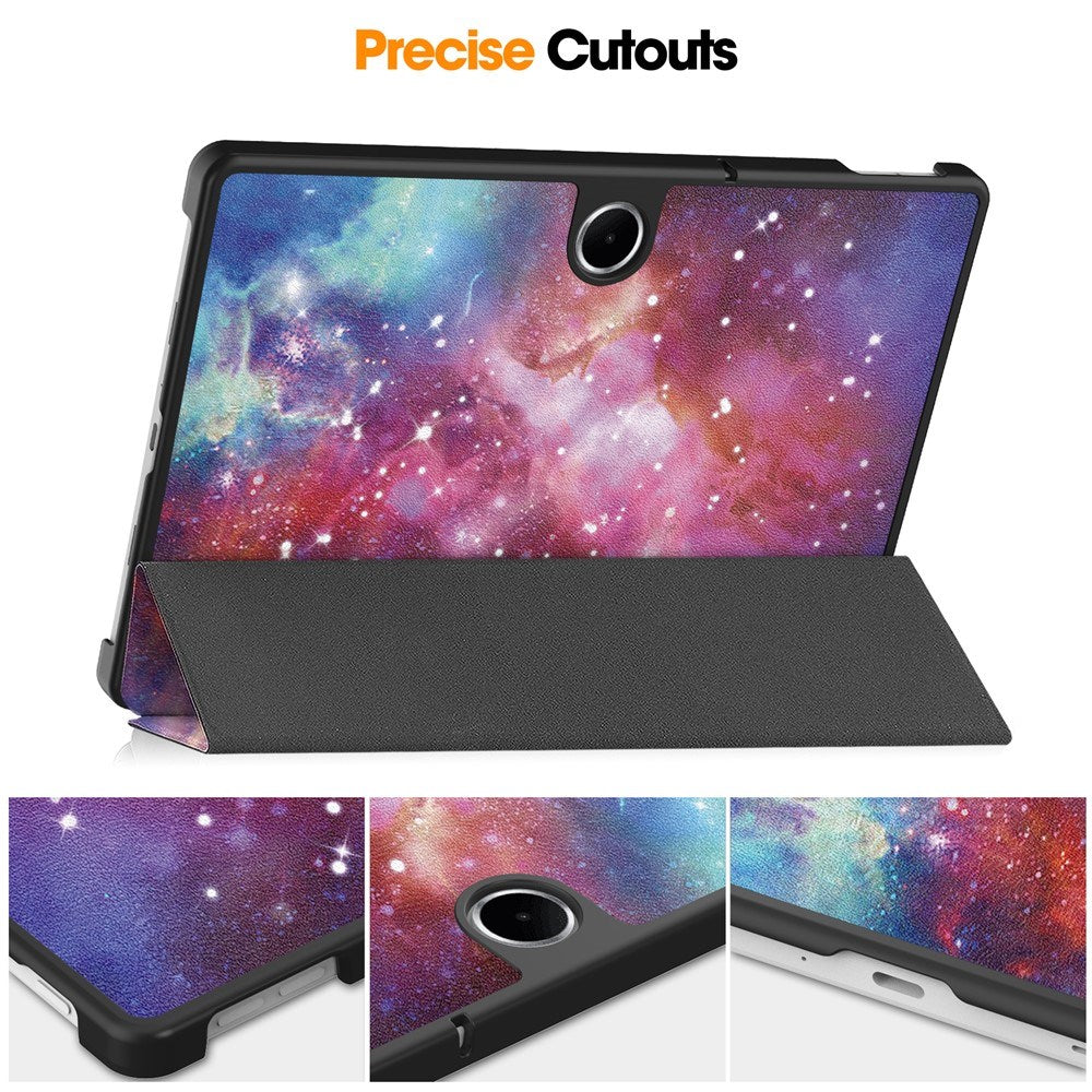 EIDERWOOD OnePlus Pad Lite Kunstskinn Flip Deksel - Galakse
