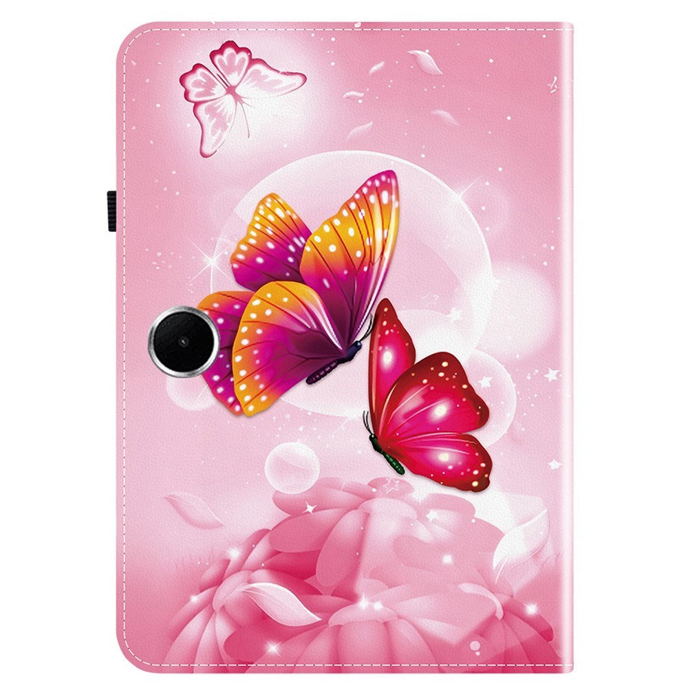 OnePlus Pad Lite EIDERWOOD Kunstskinn Flipp Deksel med Motiv - Rosa Sommerfugler