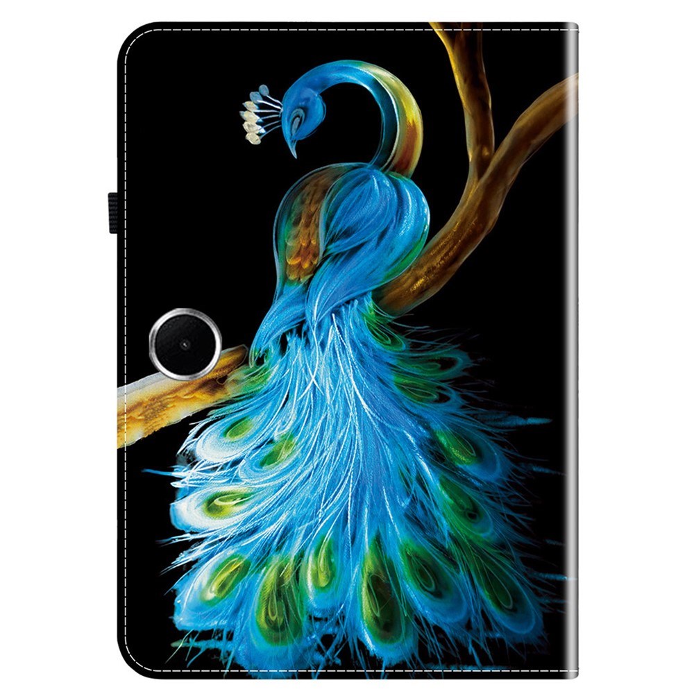 OnePlus Pad Lite EIDERWOOD Kunstskinn Flipp Deksel med Motiv - Påfugl