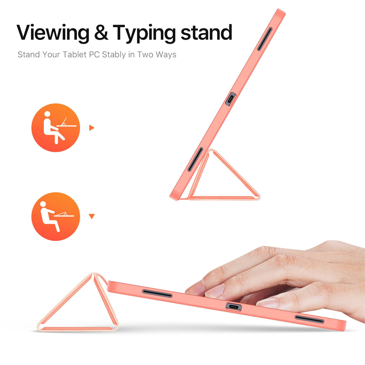 Samsung Galaxy Tab S11 Ultra DUX DUCIS DOMO Series Flip Deksel med Penneholder - Rosa