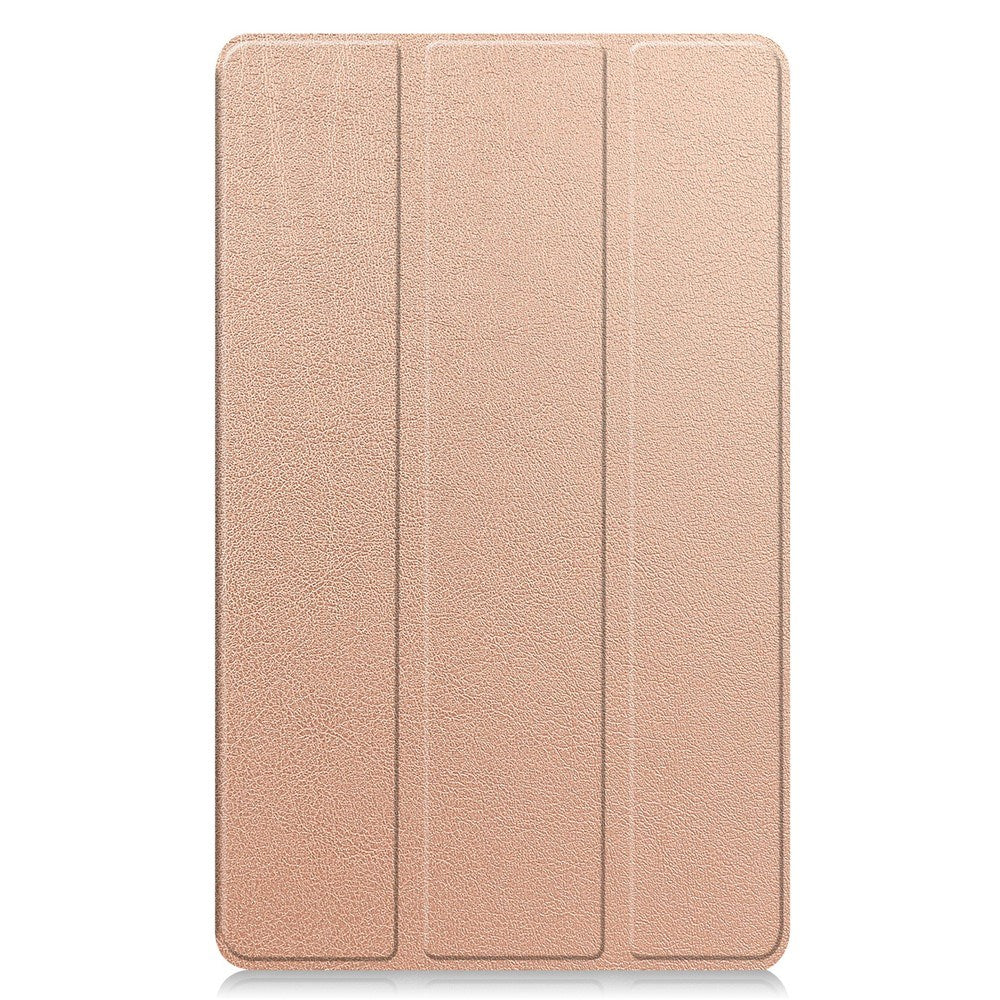 Samsung Galaxy Tab A11 EIDERWOOD Skinn Deksel m. Stativfunksjon - Rose Gold