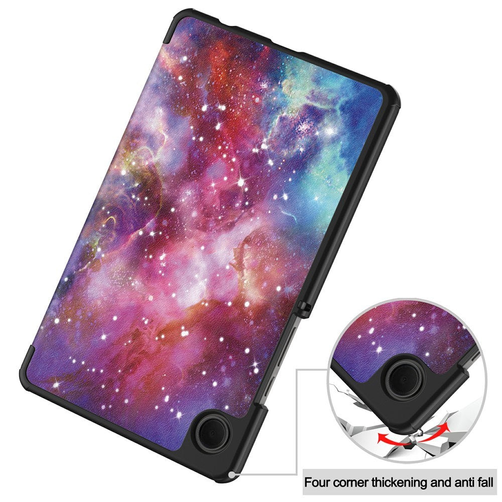 EIDERWOOD Samsung Galaxy Tab A11 Kunstskinn Flipp Deksel med Motiv - Galakse