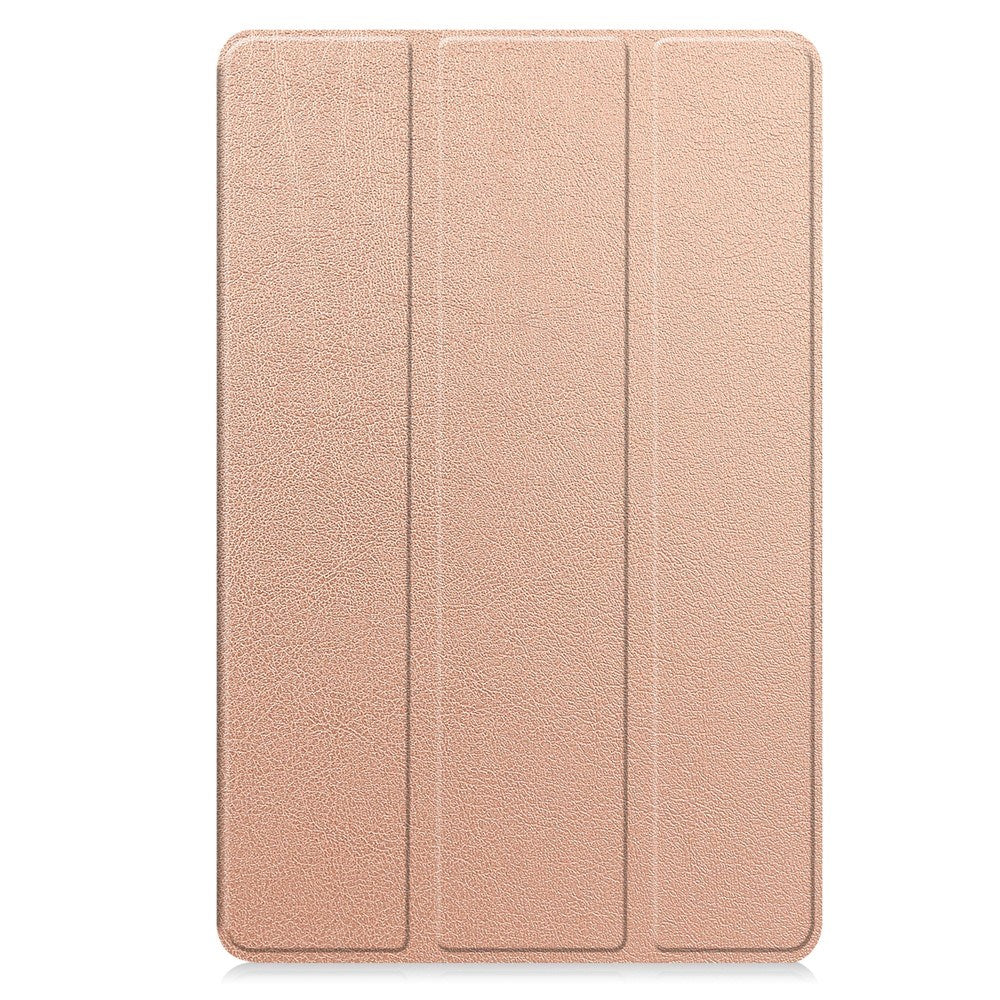Samsung Galaxy Tab S11 Ultra EIDERWOOD Skinn Deksel m. Stativfunksjon - Rose Gold
