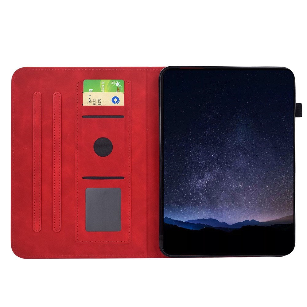 Lenovo Idea Tab Pro / Tab P12 Pro EIDERWOOD Flippdeksel med Blomstertrykk - Rød