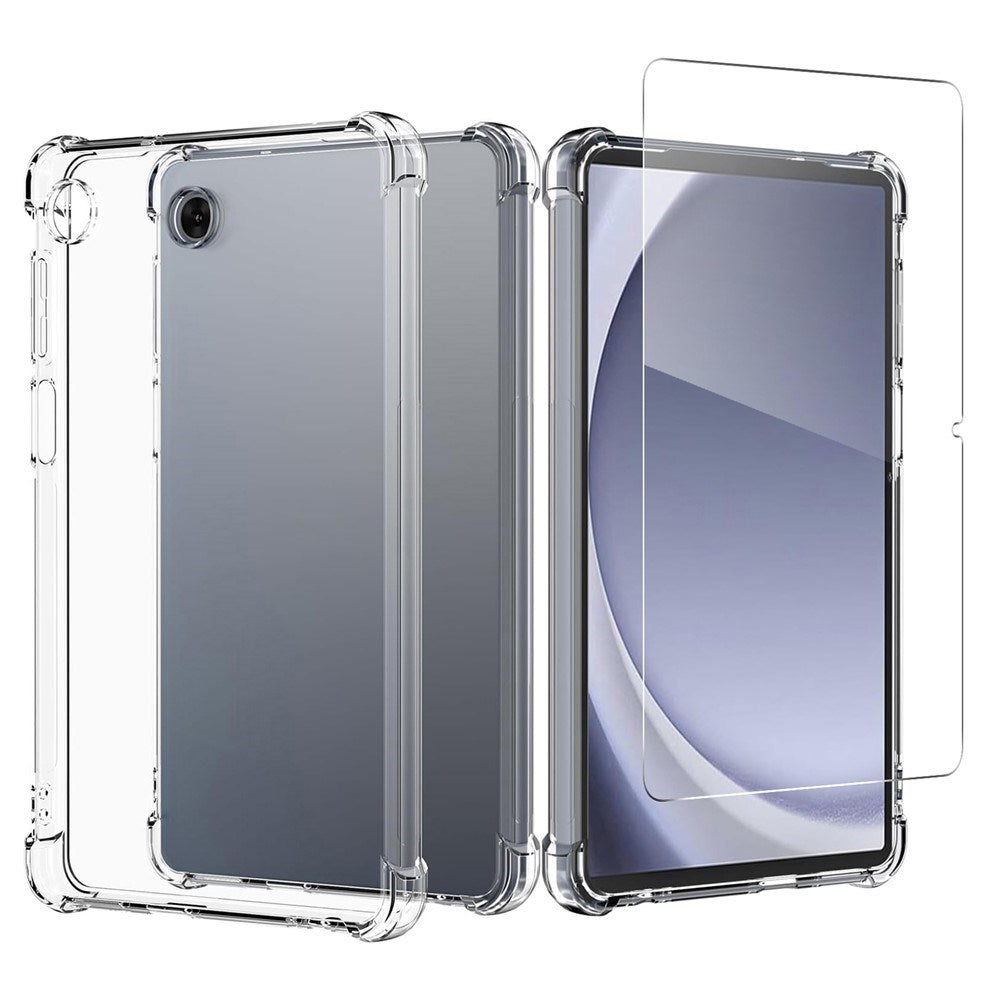 Samsung Galaxy Tab A11+ (Plus) EIDERWOOD Fleksibelt Plast Deksel inkl. Herdet Glassbeskytter - Gjennomsiktig