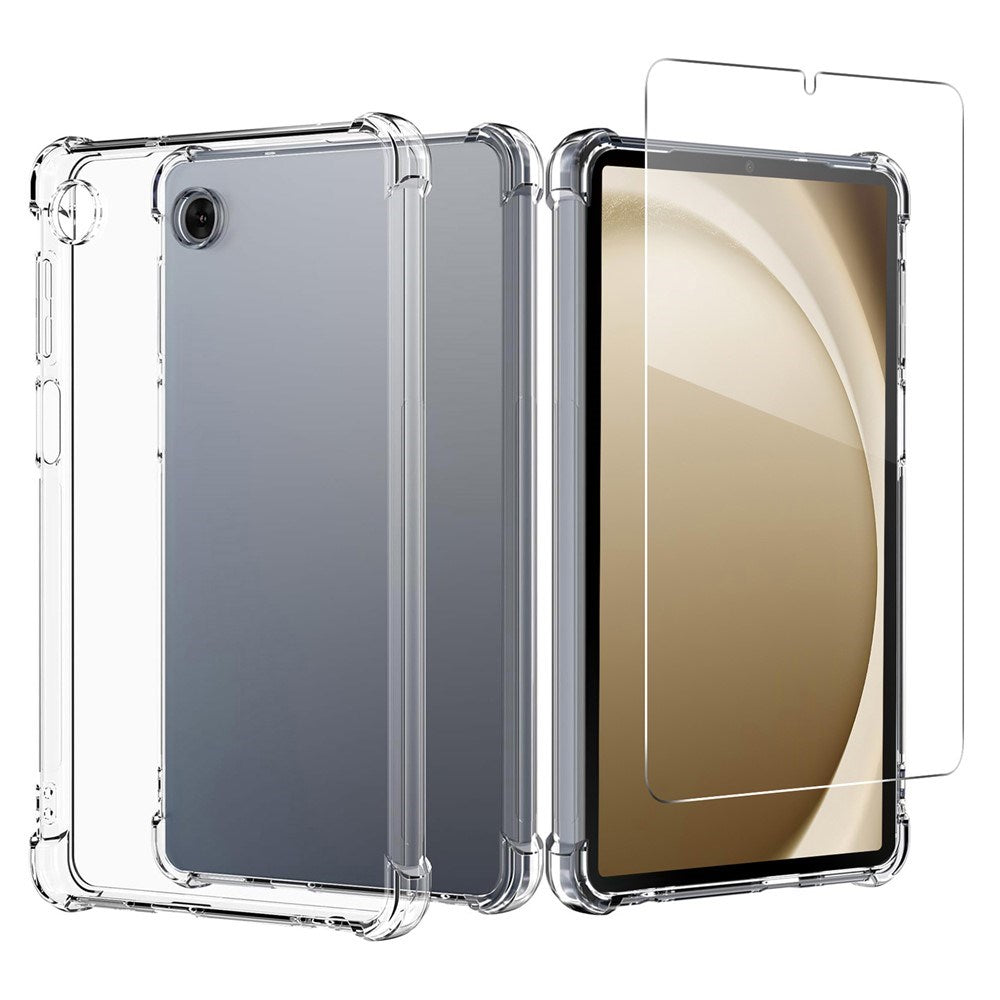 EIDERWOOD Samsung Galaxy Tab A11 Fleksibelt Plast Deksel inkl. Herdet Glassbeskytter - Gjennomsiktig